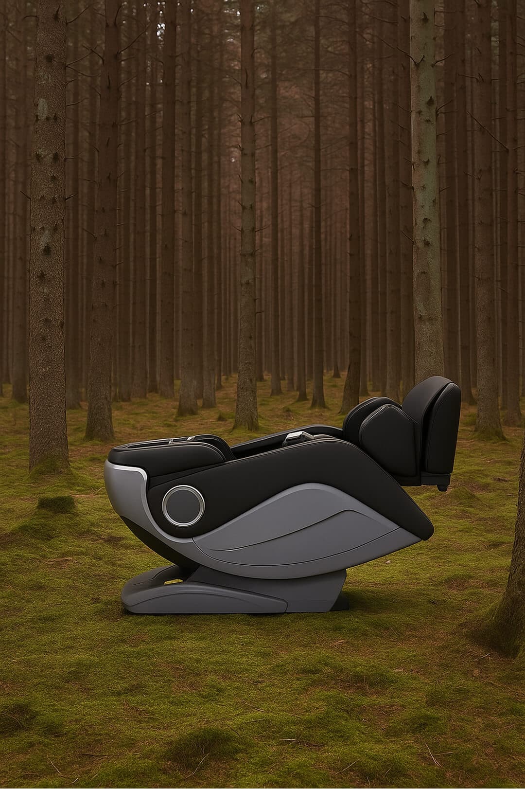 Massagestoel TotalSeat Maurizio Zwart natuur